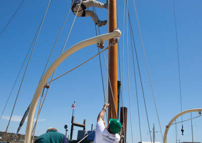 atlantide yacht at front street shipyard