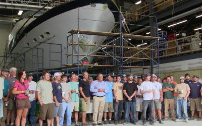 Governor LePage Tours Front Street Shipyard