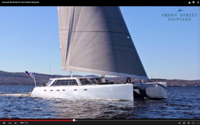 Gunboat SLIM at Front Street Shipyard