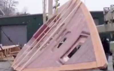 Rolling Over a 70-foot Composite Deck at Front Street Shipyard