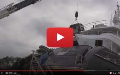 Video: Engine Removal from a 135-foot Motor Yacht